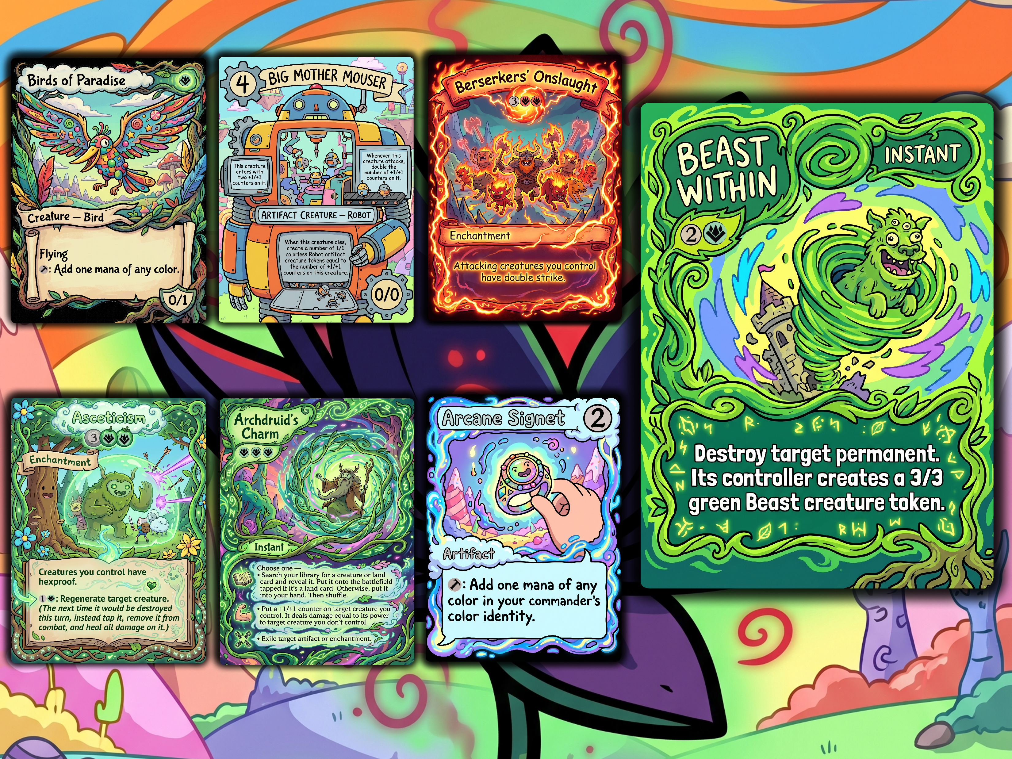 Bello Adventure Time Art Style Commander Proxy Deck