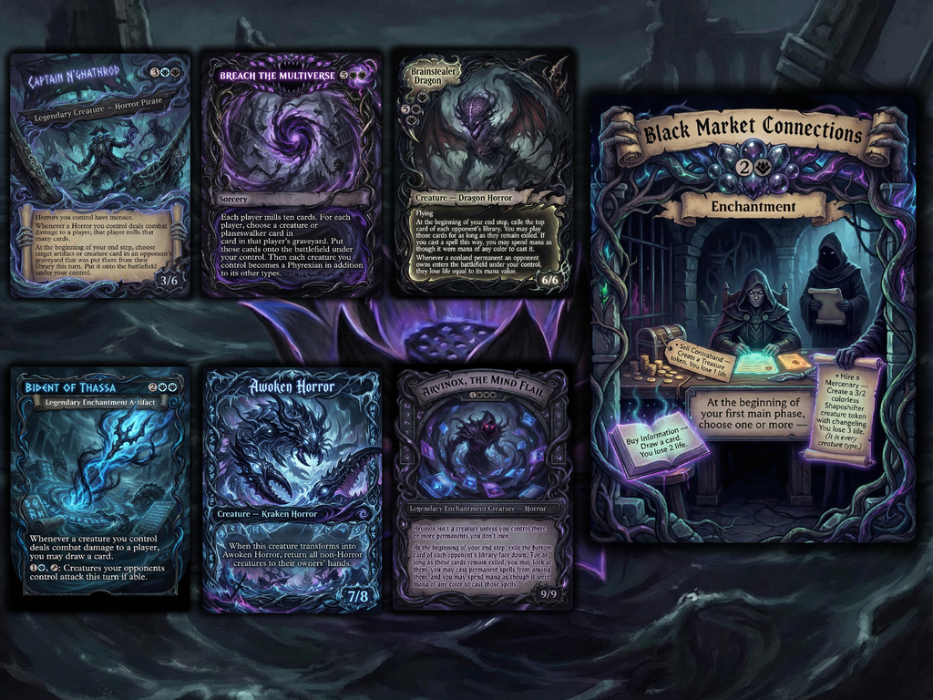 Captain N'ghathrod Horror Tribal Commander Proxy Deck