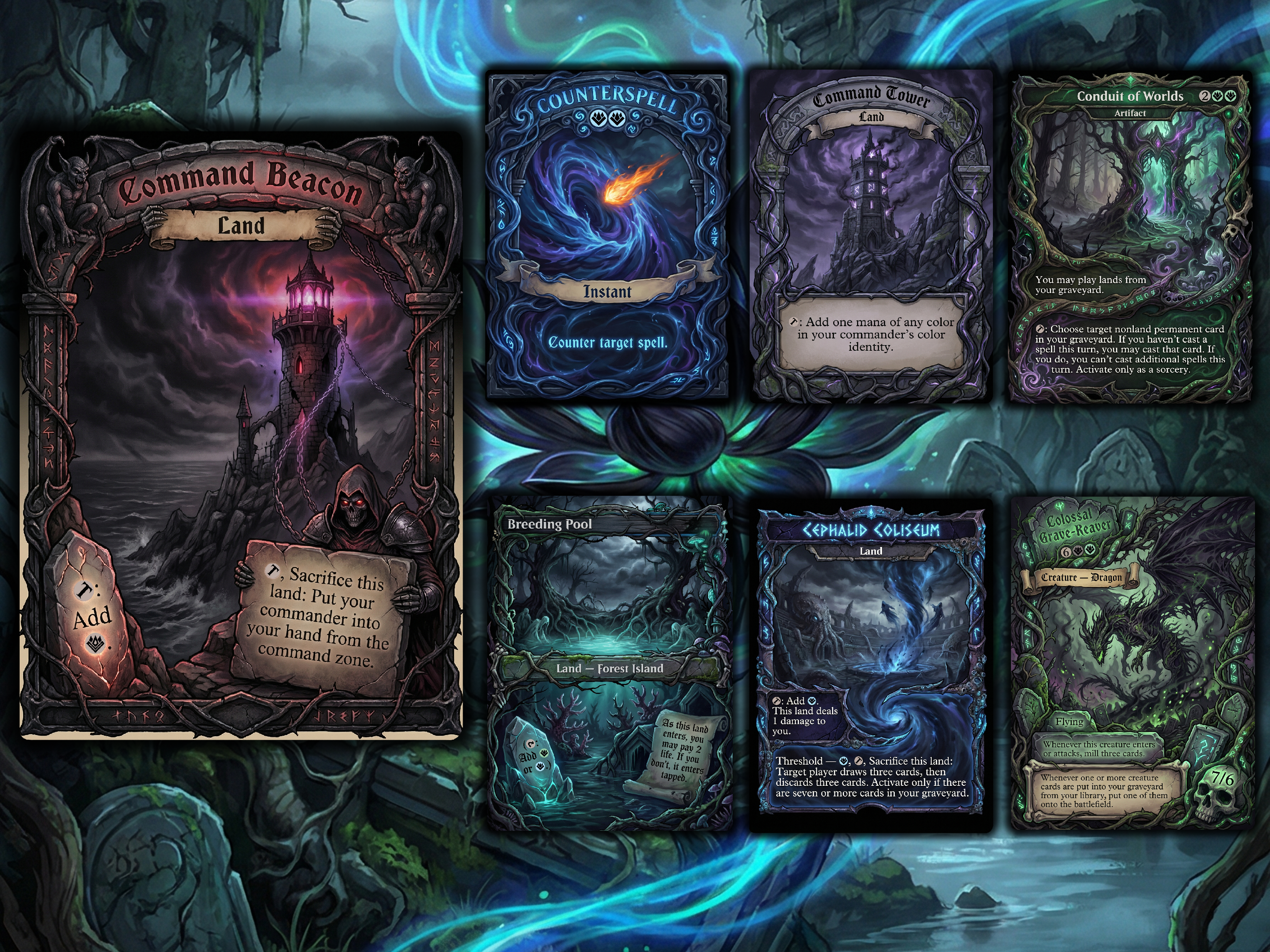 Teval, the Balanced Scale Commander Proxy Deck