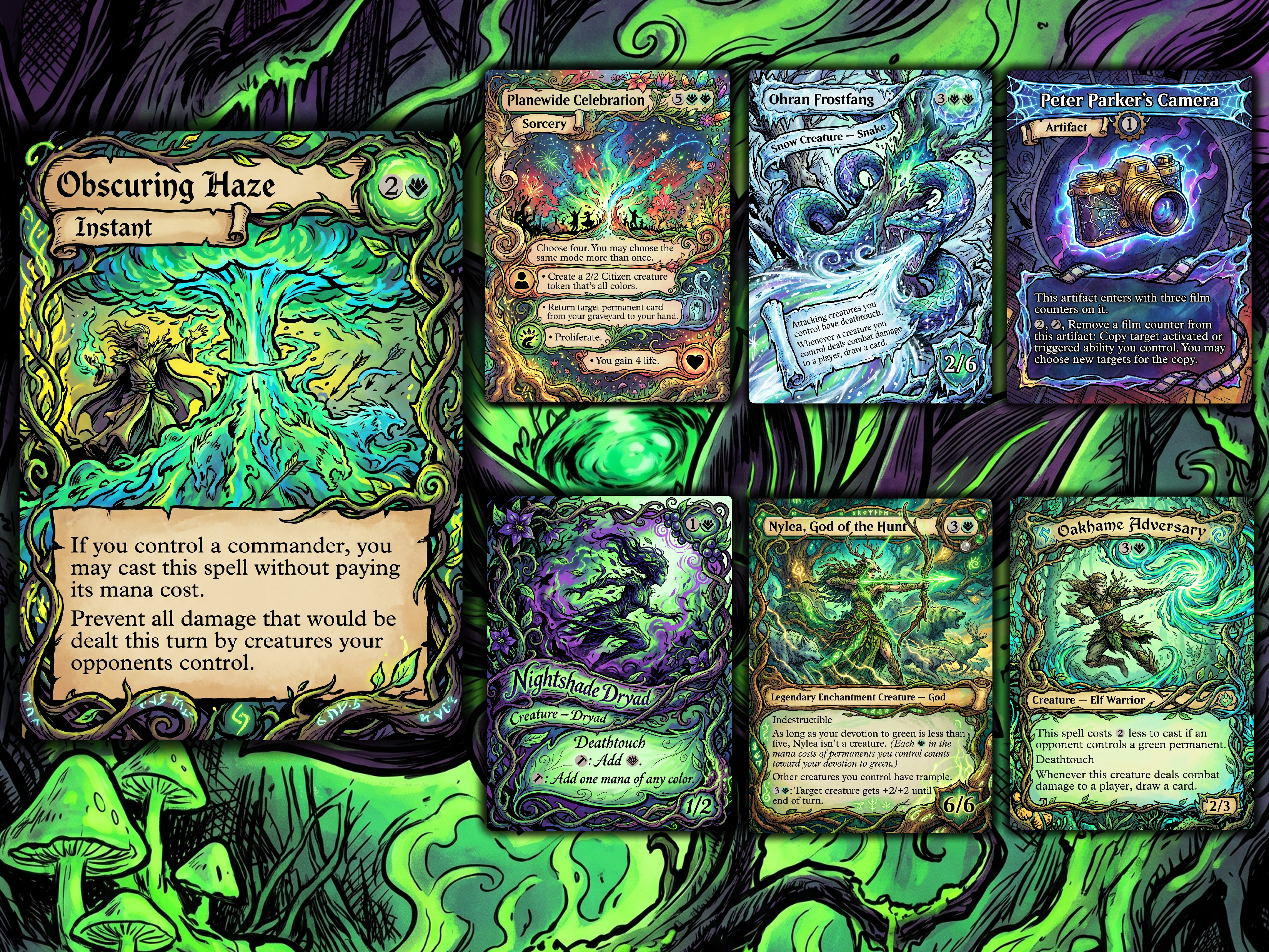 Deathtouch Tribal Fynn, the Fangbearer Commander Proxy Deck