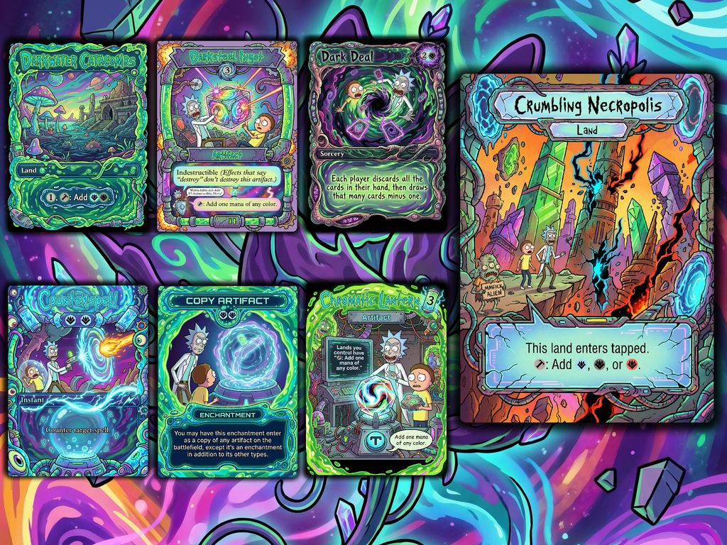 Nekusar, the Mindrazer Rick and Morty Commander Proxy Deck