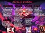 Chaos Commander Deck Zurzoth, Chaos Rider Complete EDH Proxy Deck