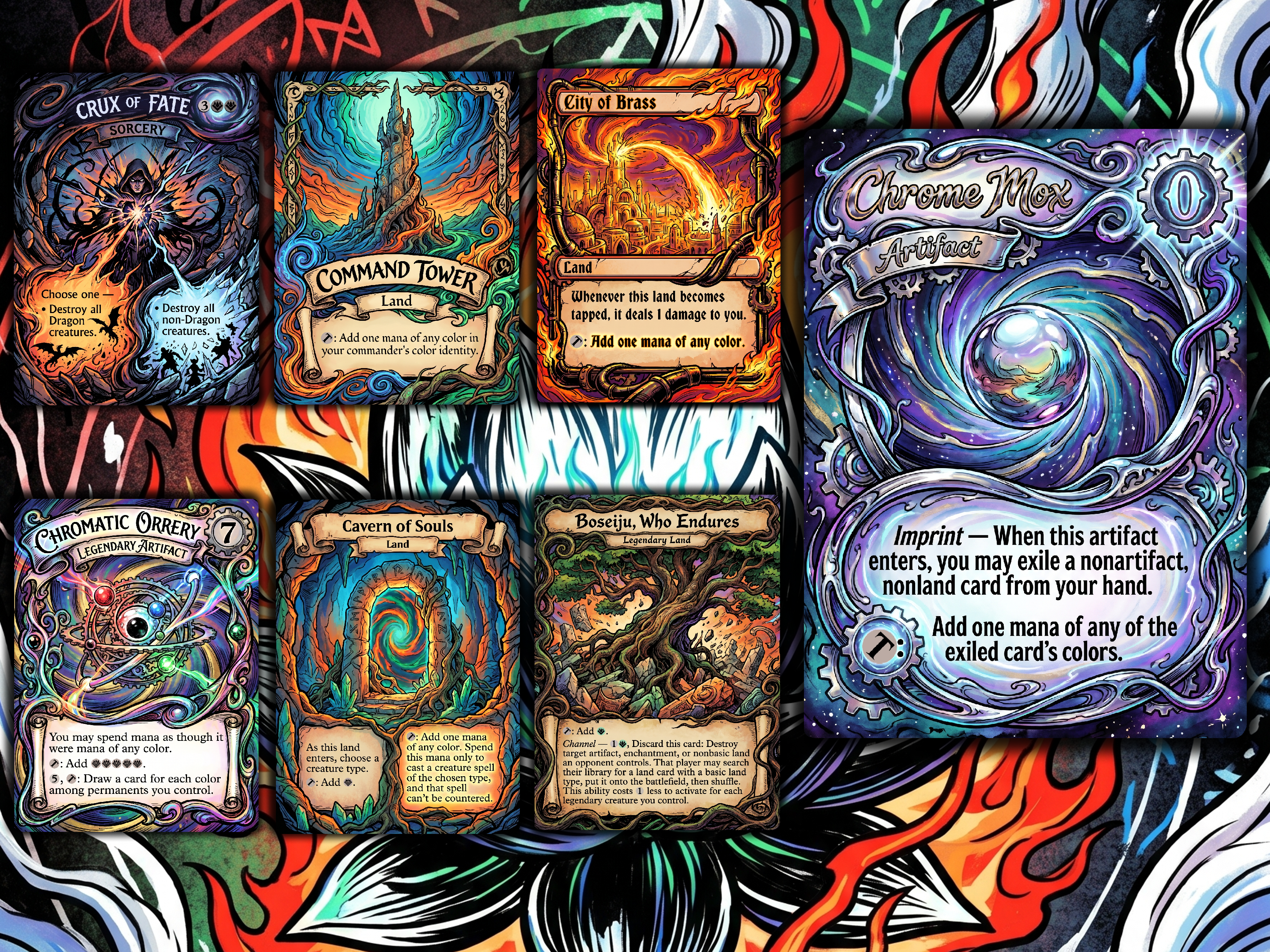 Dragon Tribal Ur-Dragon Proxy Commander Deck