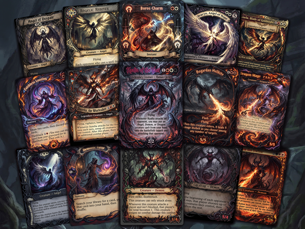 Kaalia Angel Demon Dragon Tribal Commander Proxy Deck