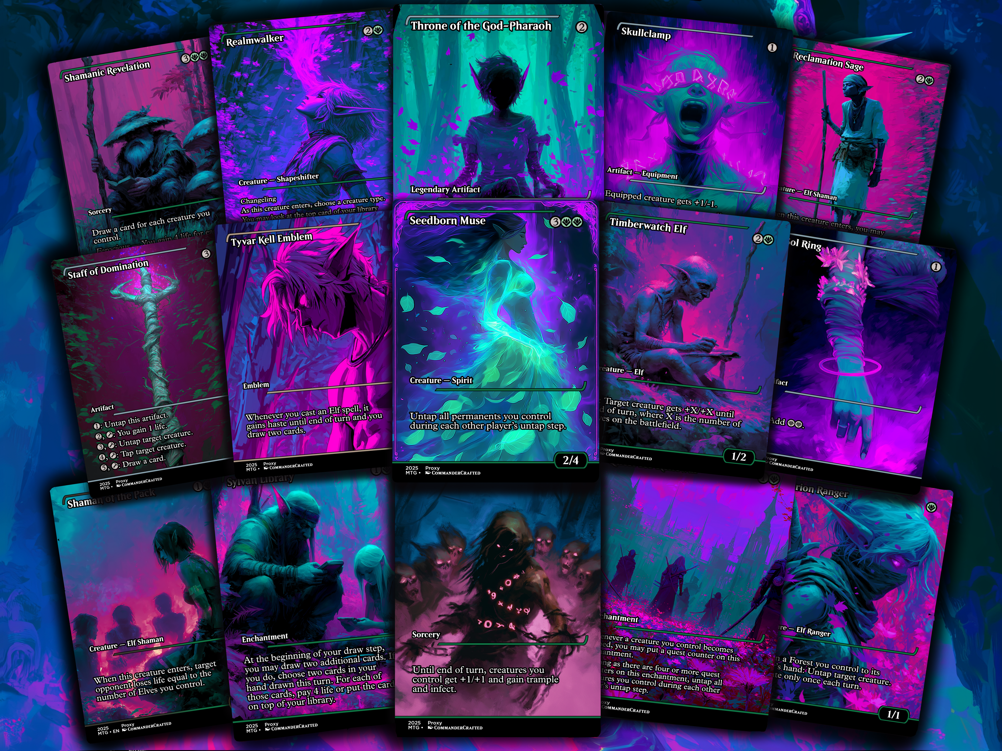 Lathril Elf Tribal Commander Proxy Deck