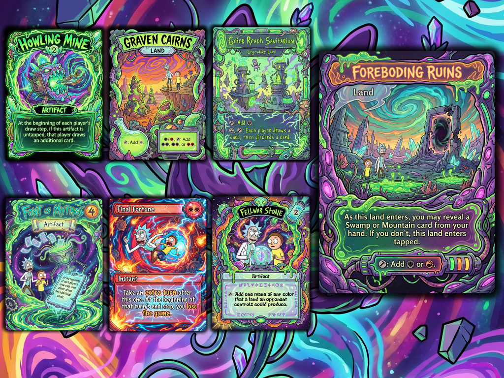 Nekusar, the Mindrazer Rick and Morty Commander Proxy Deck
