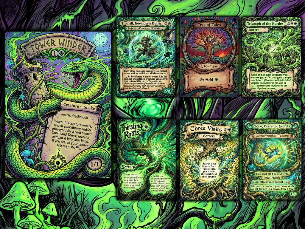 Deathtouch Tribal Fynn, the Fangbearer Commander Proxy Deck