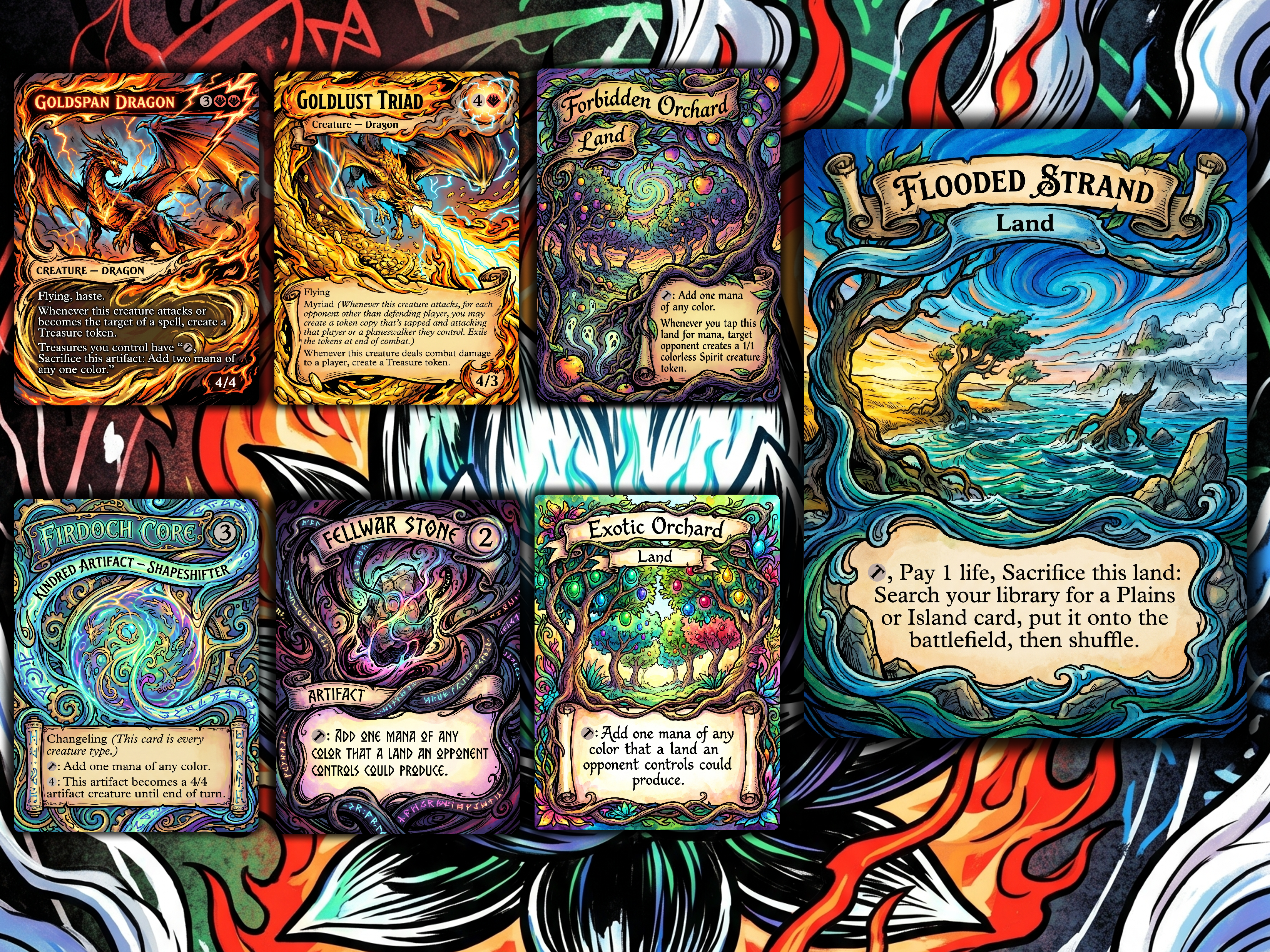 Dragon Tribal Ur-Dragon Proxy Commander Deck