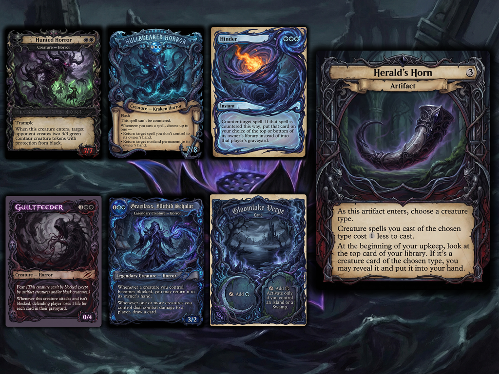 Captain N'ghathrod Horror Tribal Commander Proxy Deck