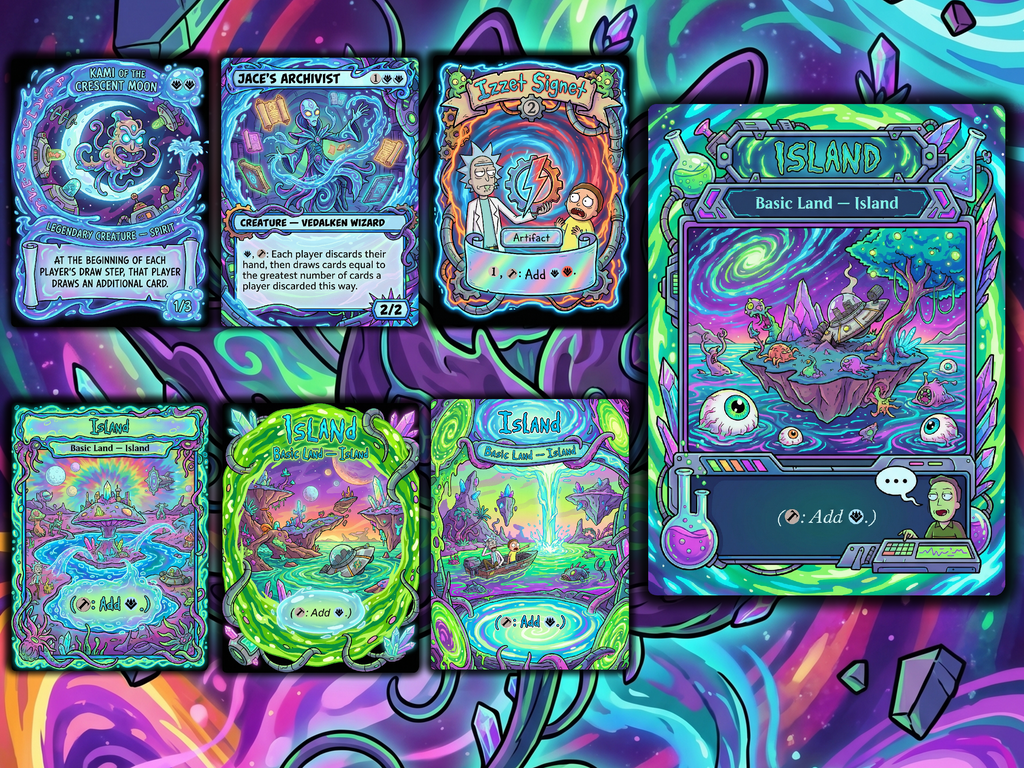 Nekusar, the Mindrazer Rick and Morty Commander Proxy Deck