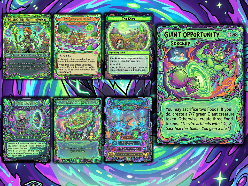 Chatterfang Squirrel Tribal Rick and Morty Commander Proxy Deck