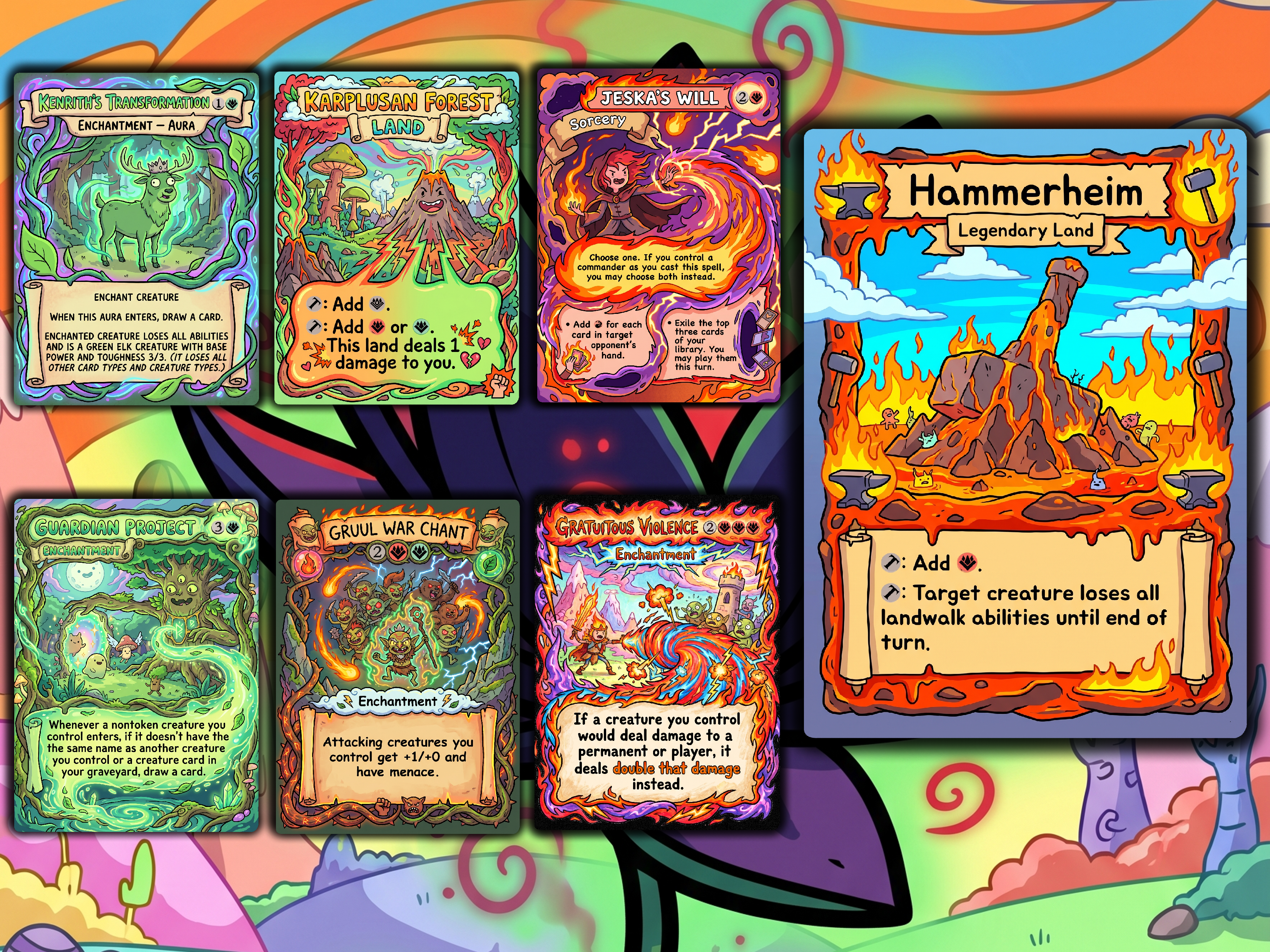 Bello Adventure Time Art Style Commander Proxy Deck