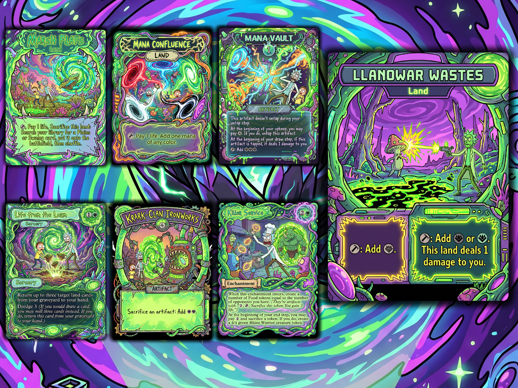 Chatterfang Squirrel Tribal Rick and Morty Commander Proxy Deck