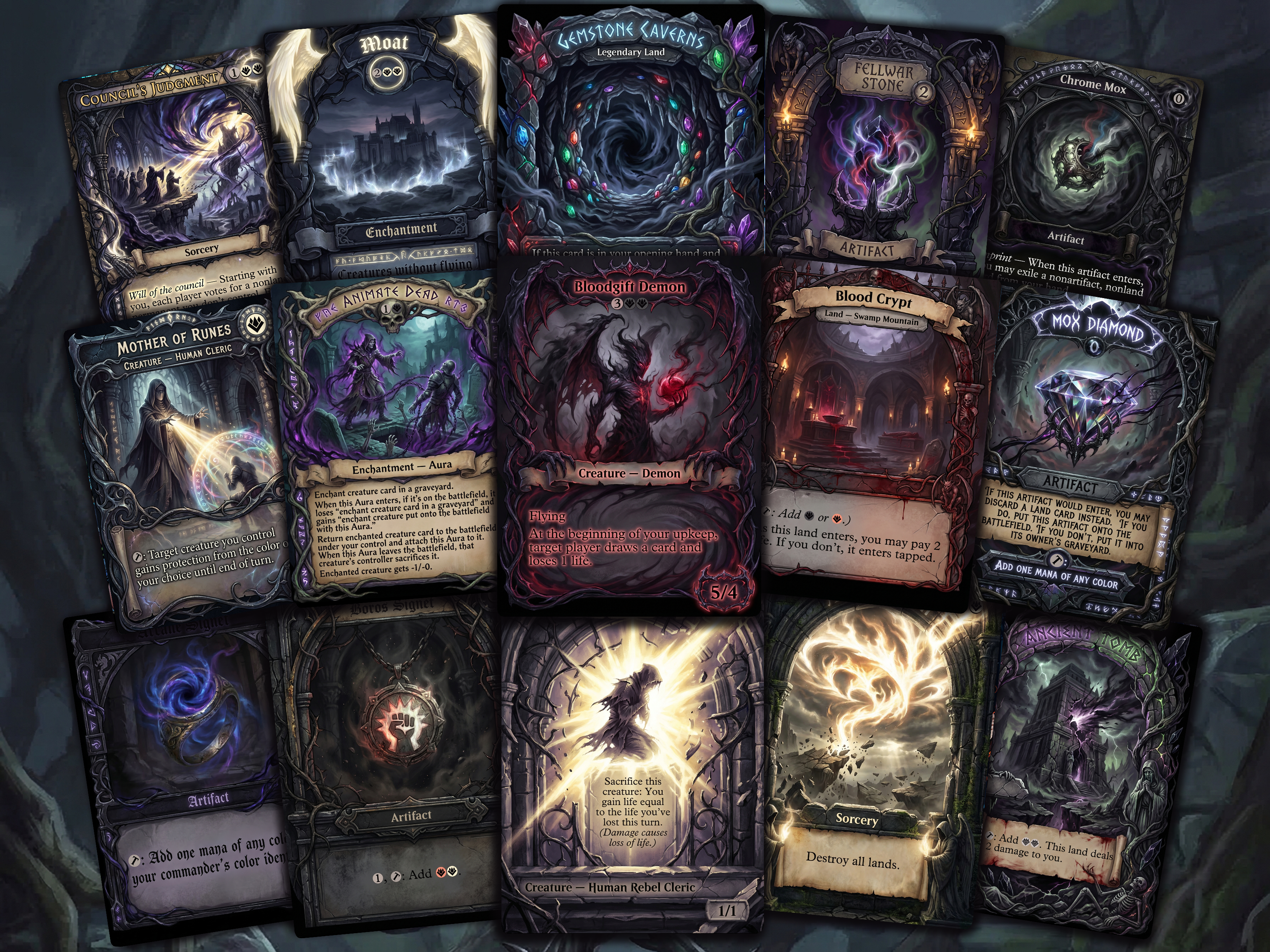 Kaalia Angel Demon Dragon Tribal Commander Proxy Deck