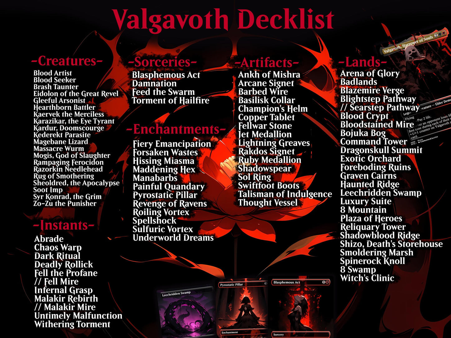Valgavoth, Harrower of Souls Life Drain Commander Deck