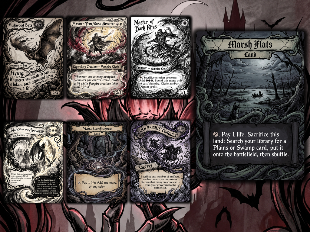 Vampire Tribal Clavileño Proxy Commander Deck