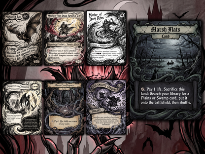 Vampire Tribal Clavileño Proxy Commander Deck