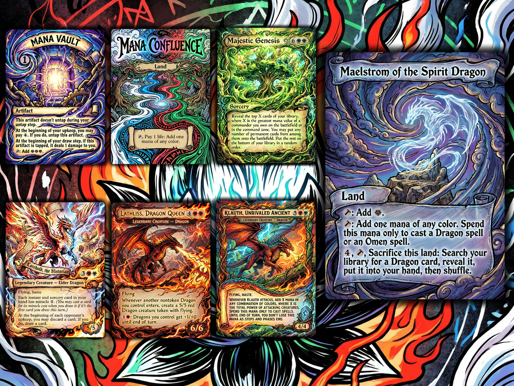 Dragon Tribal Ur-Dragon Proxy Commander Deck