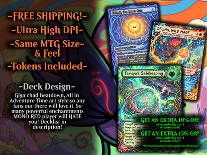 Bello Adventure Time Art Style Commander Proxy Deck