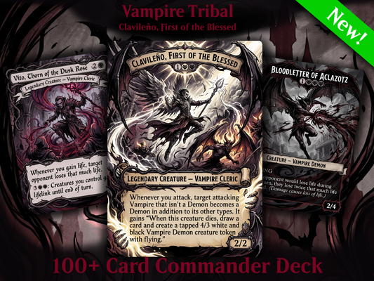 Vampire Tribal Clavileño Proxy Commander Deck