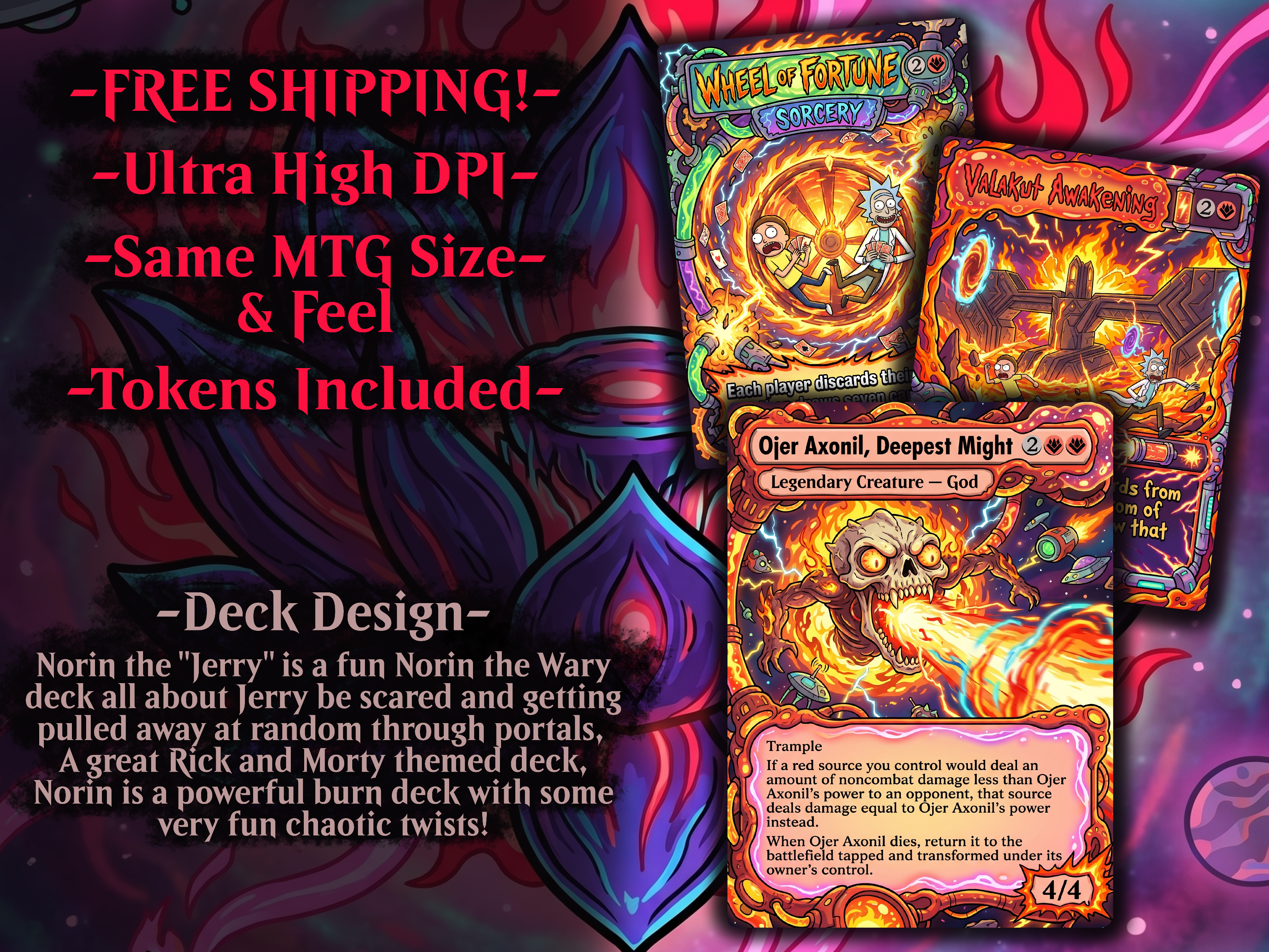 Norin the Wary Rick and Morty Proxy Commander Deck