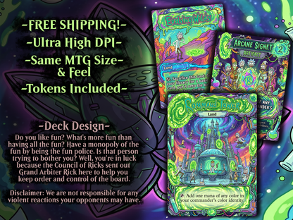 Grand Arbiter Rick and Morty Commander Proxy Deck