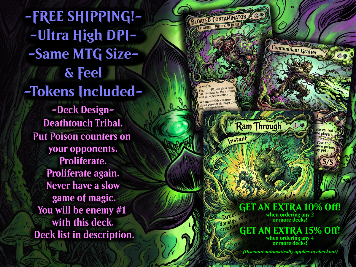 Deathtouch Tribal Fynn, the Fangbearer Commander Proxy Deck
