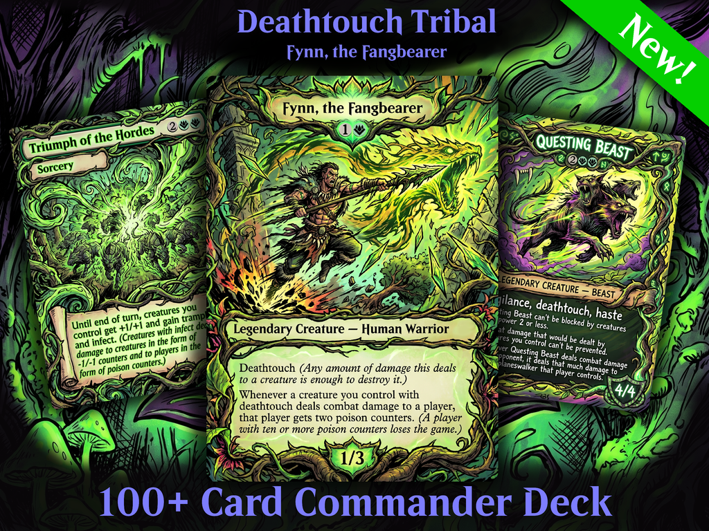 Deathtouch Tribal Fynn, the Fangbearer Commander Proxy Deck