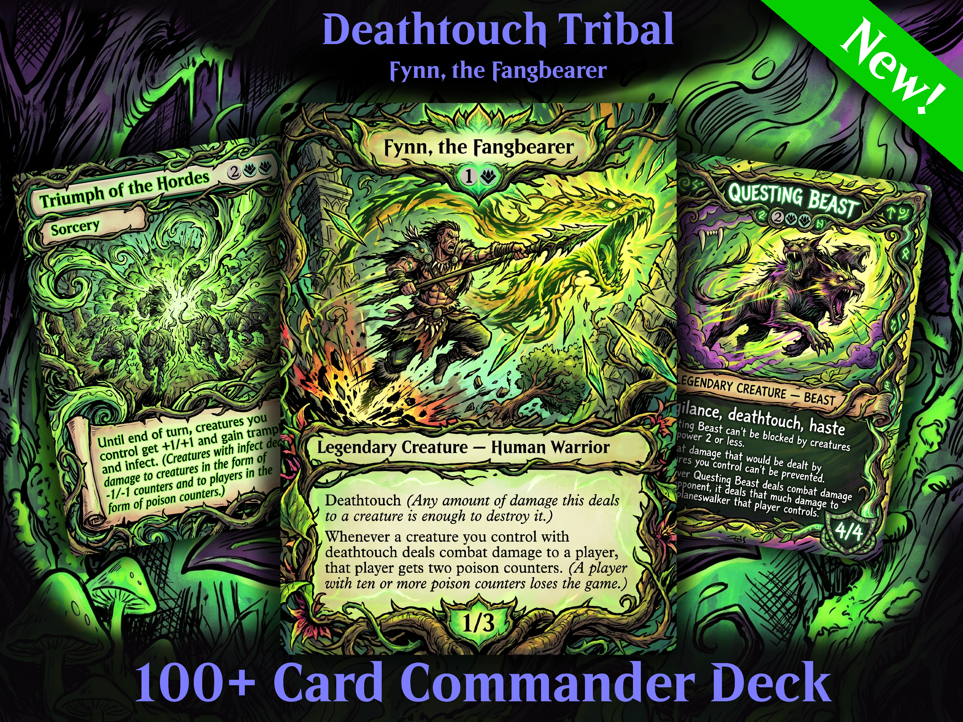 Deathtouch Tribal Fynn, the Fangbearer Commander Proxy Deck