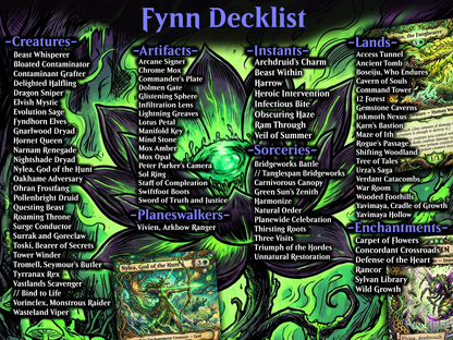 Deathtouch Tribal Fynn, the Fangbearer Commander Proxy Deck