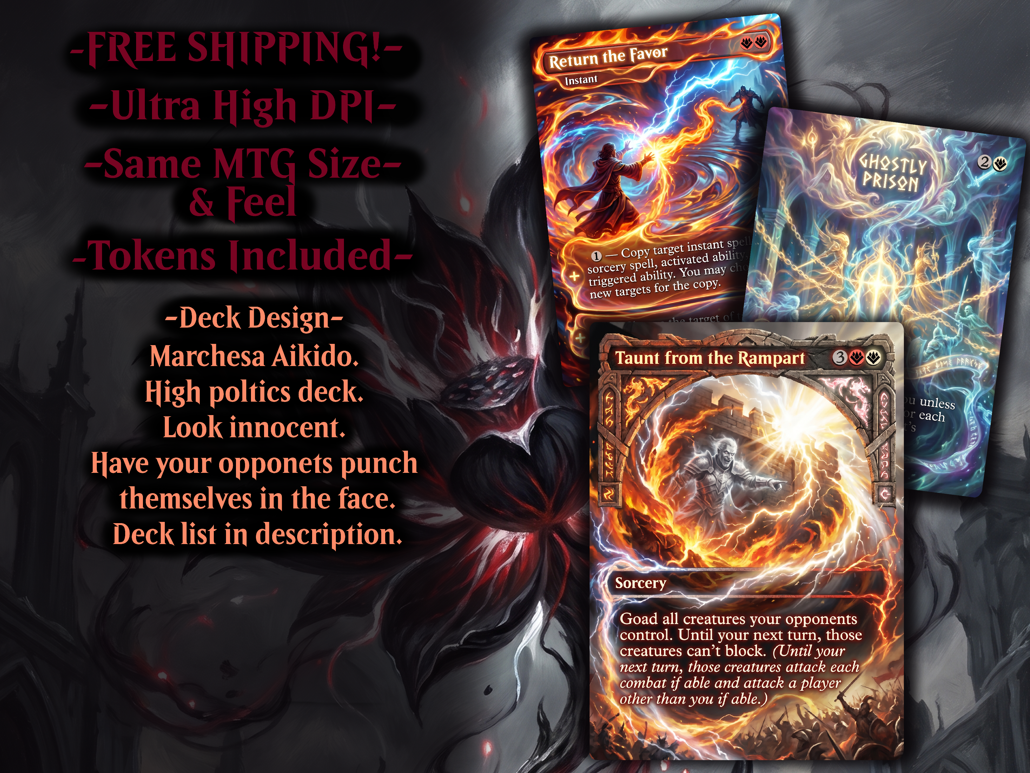 mtg universes beyond commander deck Marchesa, Politics Commander Proxy Deck – Commander Crafted