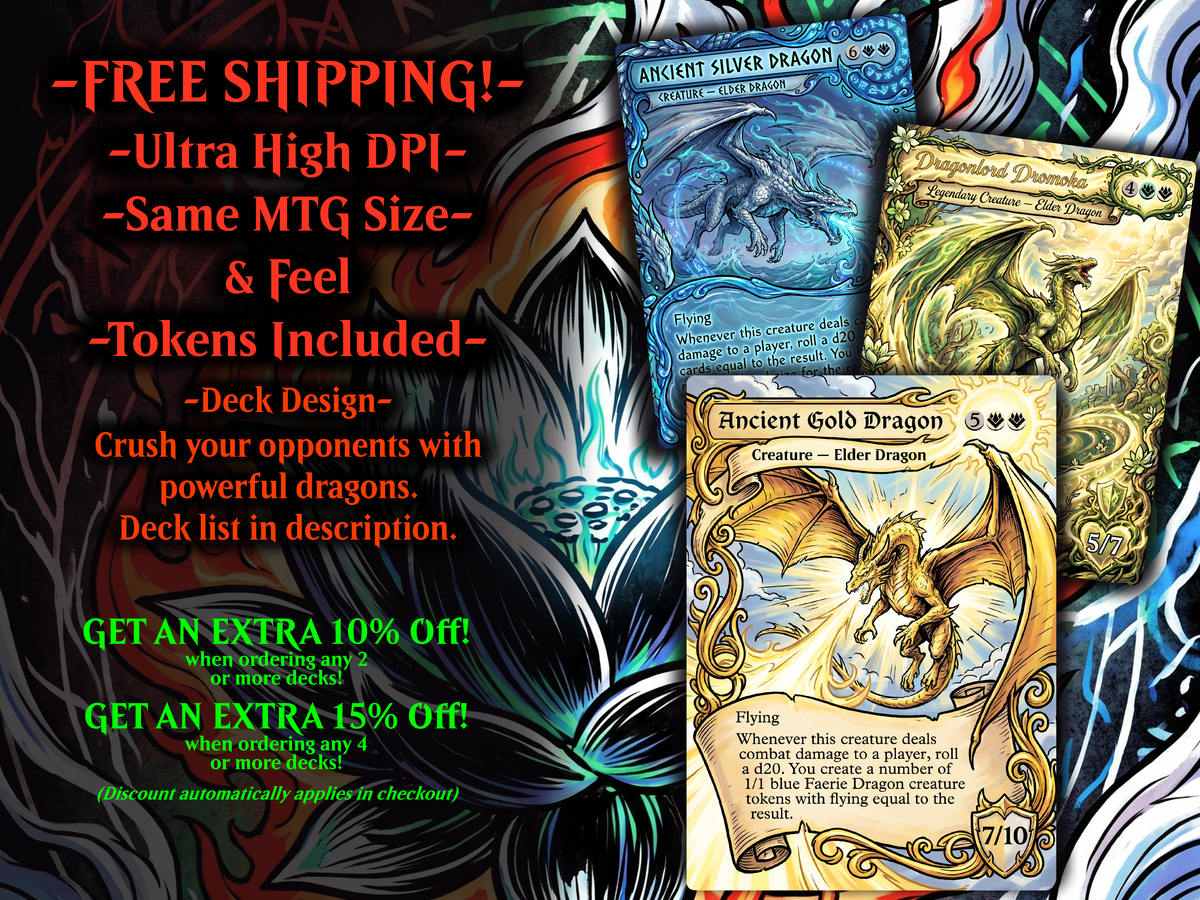 Dragon Tribal Ur-Dragon Proxy Commander Deck
