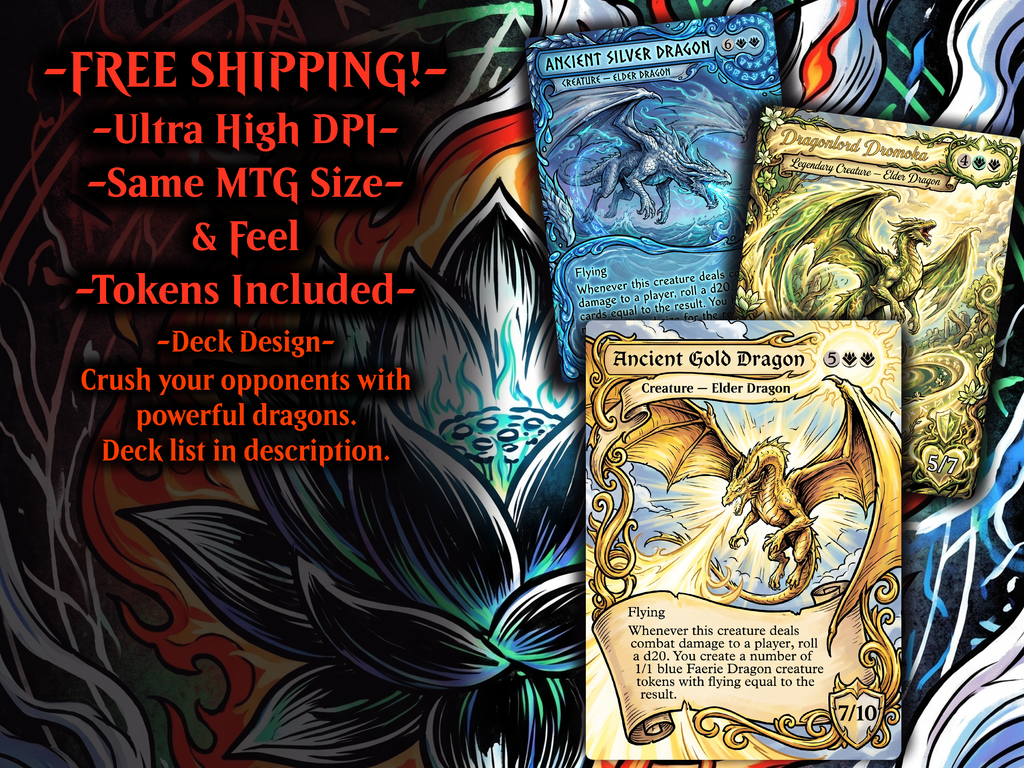 Dragon Tribal Ur-Dragon Proxy Commander Deck