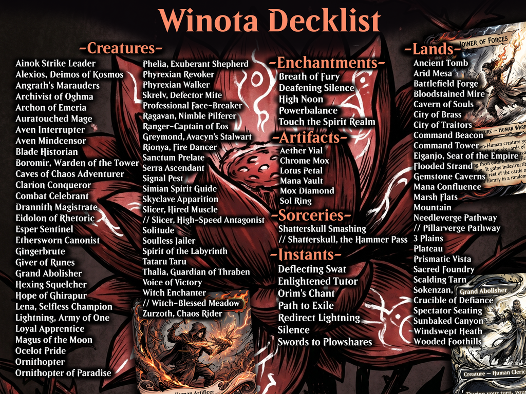 Winota, Joiner of Forces Commander Proxy Deck