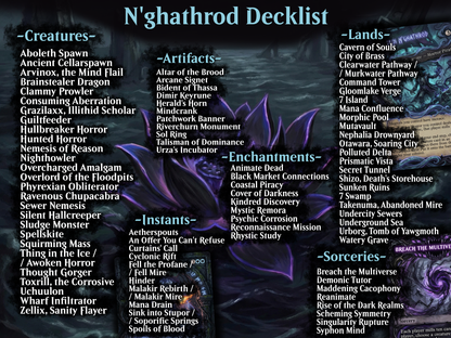 Captain N'ghathrod Horror Tribal Commander Proxy Deck