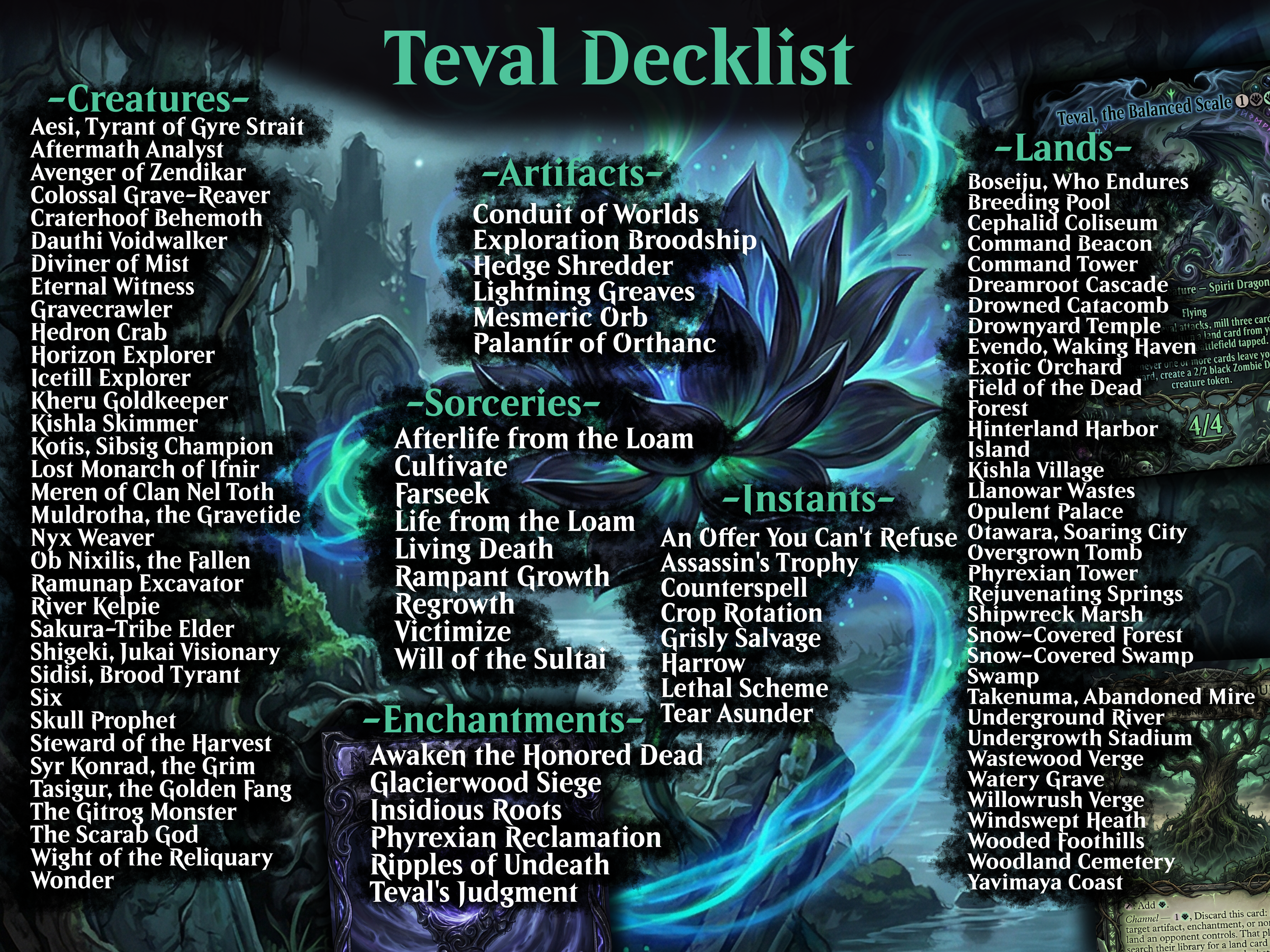 Teval, the Balanced Scale Commander Proxy Deck