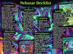 Nekusar, the Mindrazer Rick and Morty Commander Proxy Deck