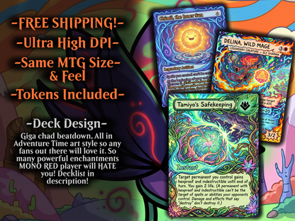 Bello Adventure Time Art Style Commander Proxy Deck