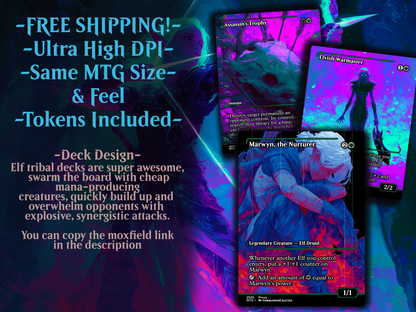 Lathril Elf Tribal Commander Proxy Deck