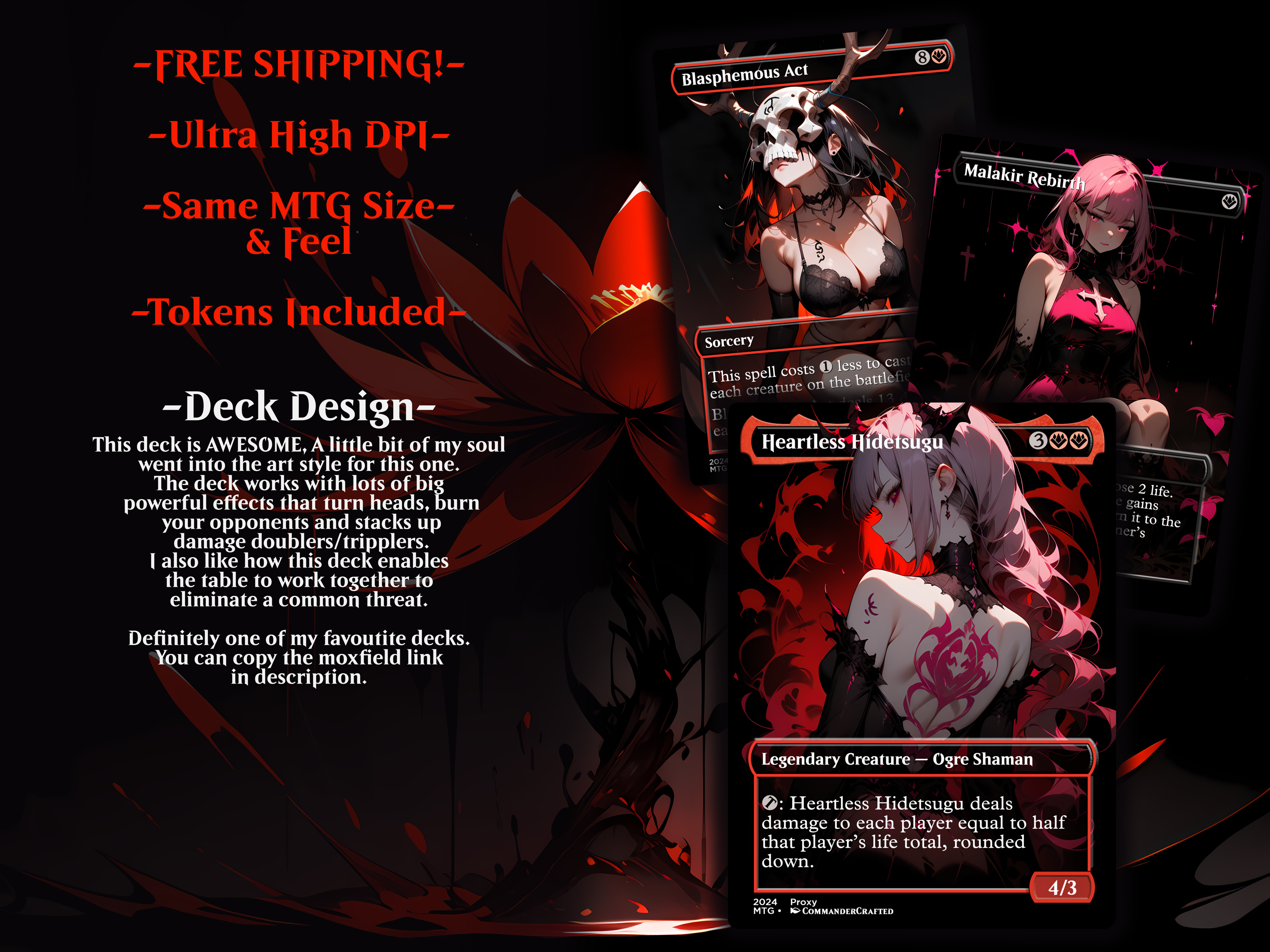 The Lord of Pain Burn Commander Deck