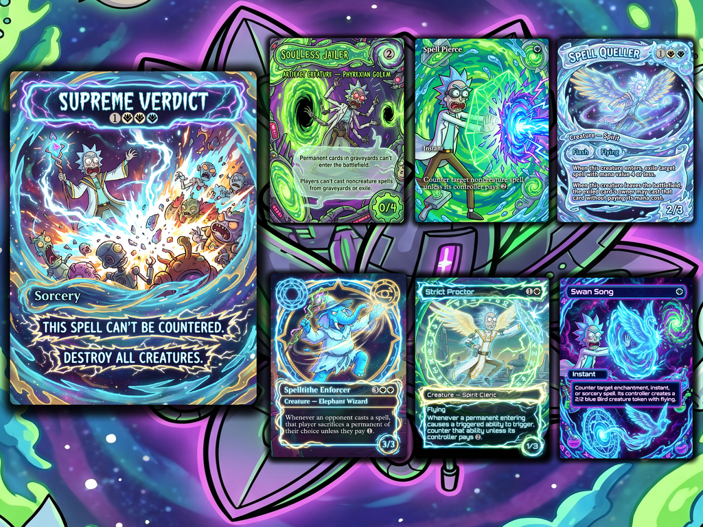 Grand Arbiter Rick and Morty Commander Proxy Deck