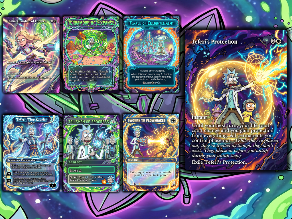 Grand Arbiter Rick and Morty Commander Proxy Deck