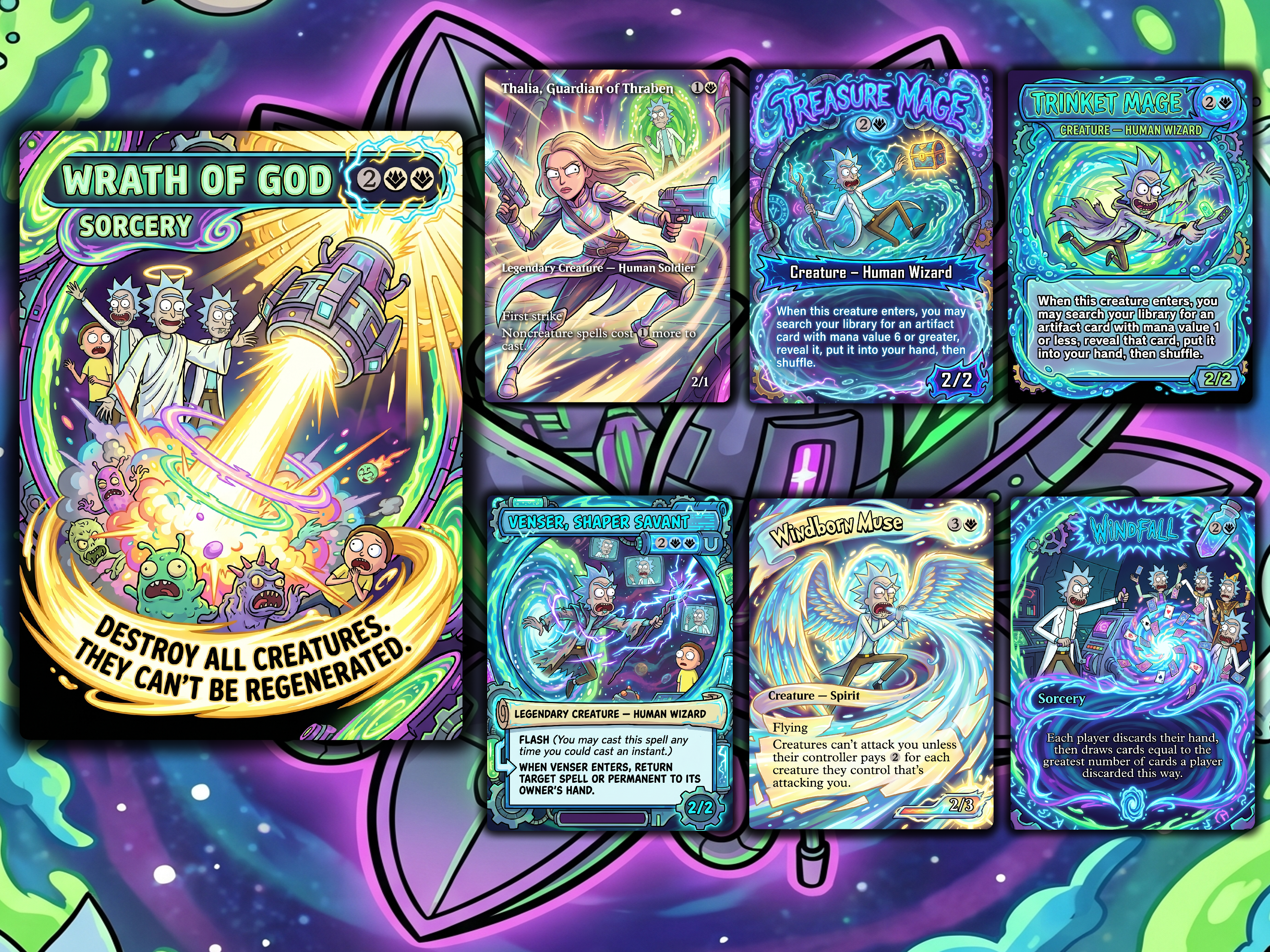 Grand Arbiter Rick and Morty Commander Proxy Deck