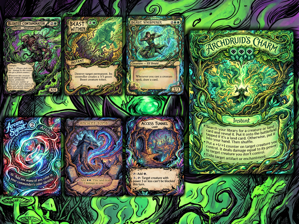 Deathtouch Tribal Fynn, the Fangbearer Commander Proxy Deck