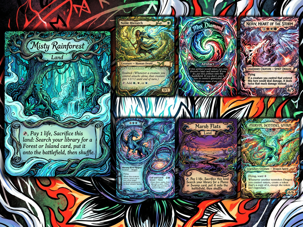 Dragon Tribal Ur-Dragon Proxy Commander Deck