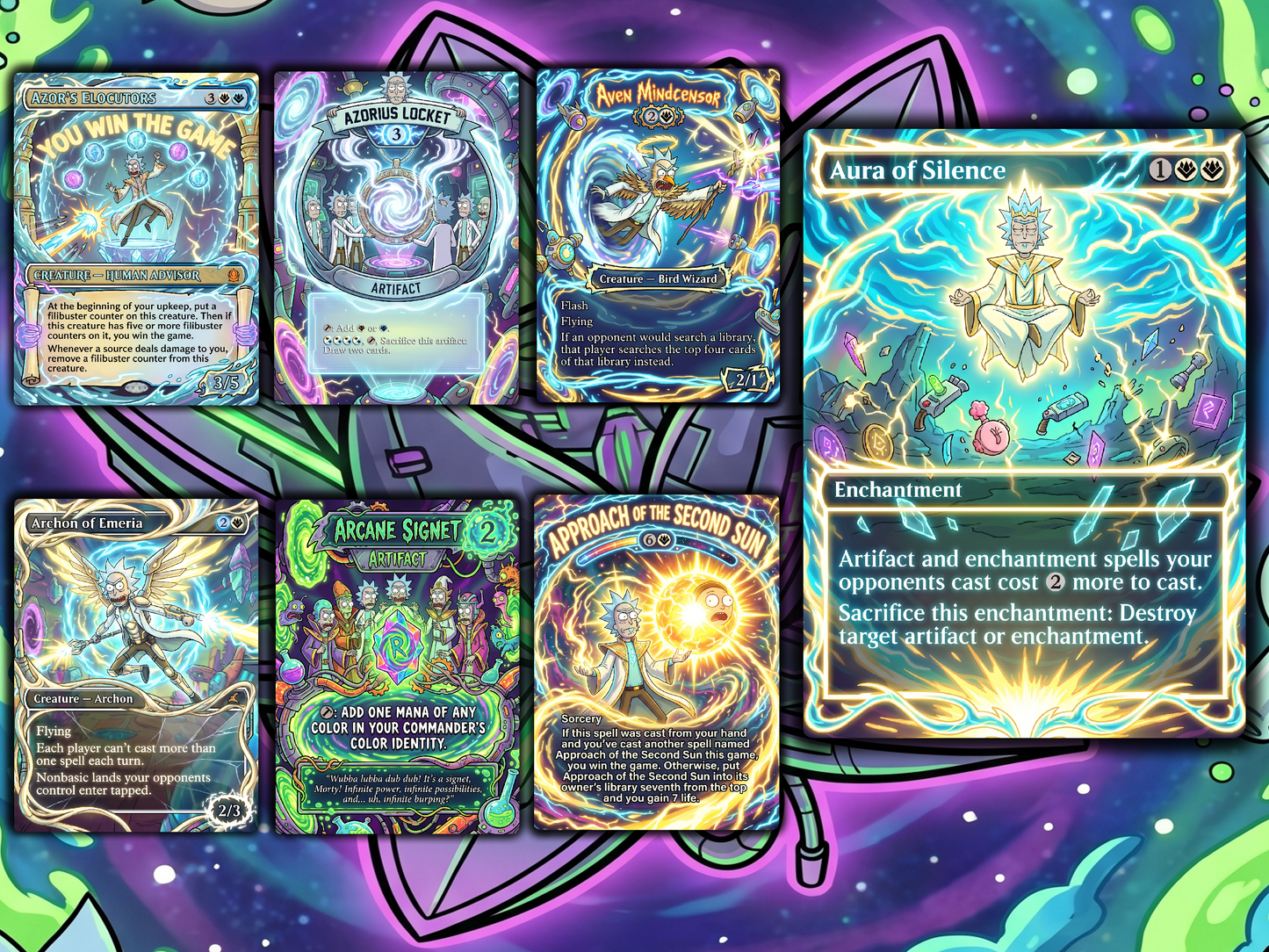 Grand Arbiter Rick and Morty Commander Proxy Deck