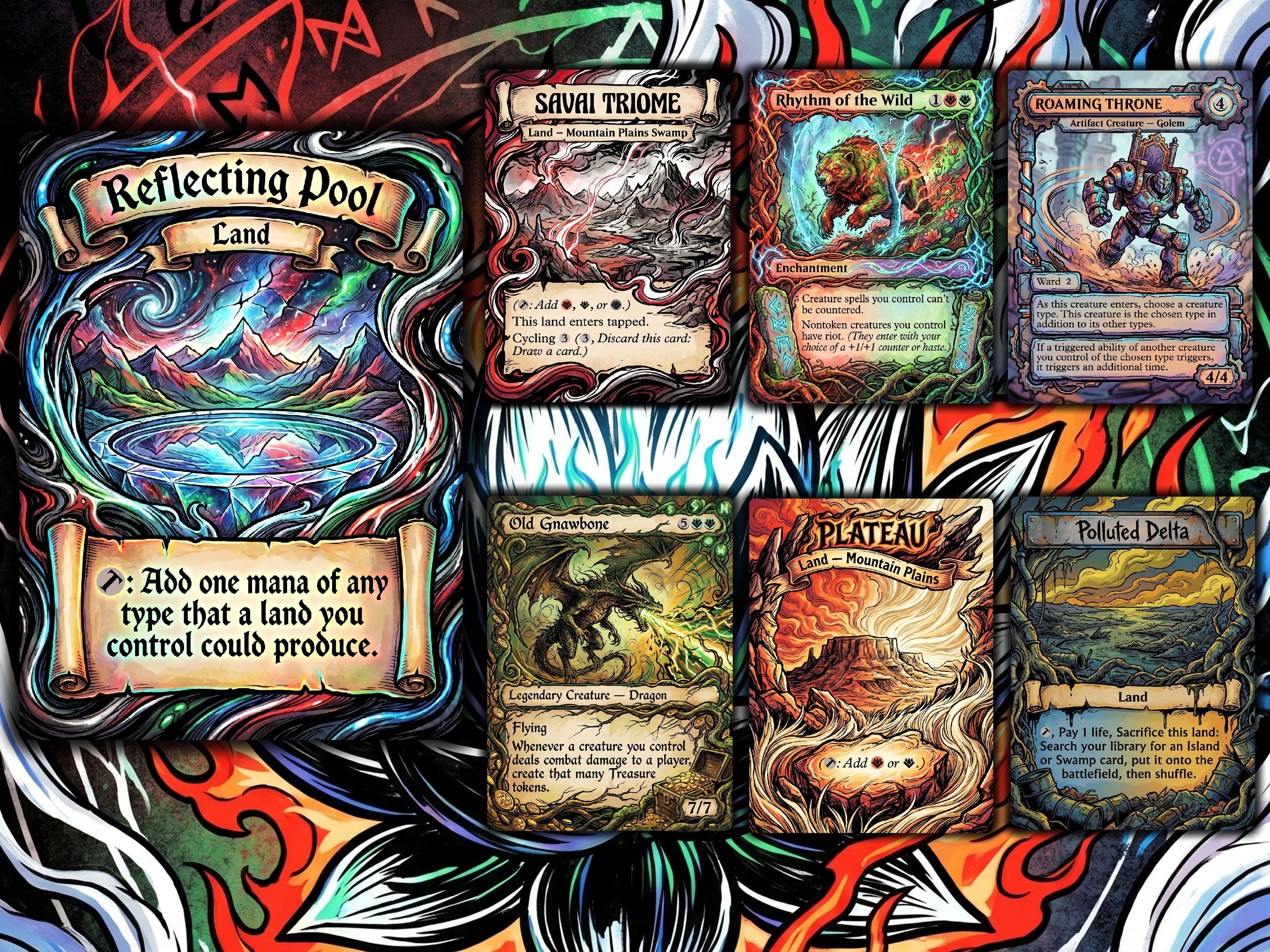 Dragon Tribal Ur-Dragon Proxy Commander Deck