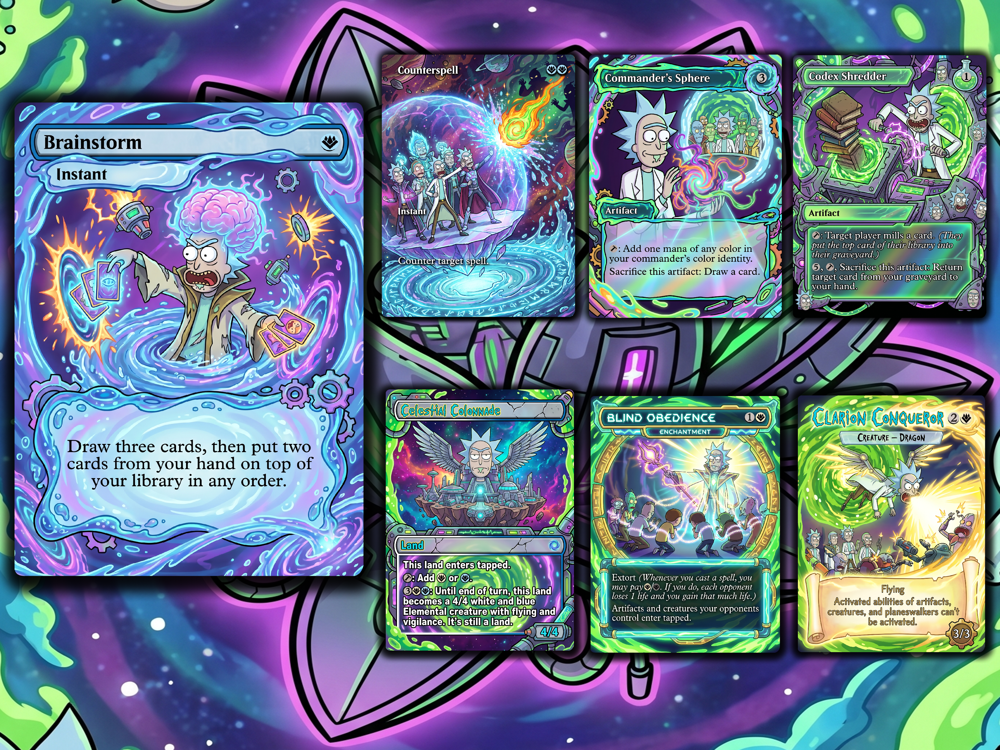 Grand Arbiter Rick and Morty Commander Proxy Deck