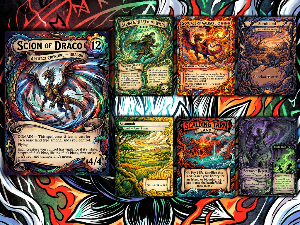 Dragon Tribal Ur-Dragon Proxy Commander Deck