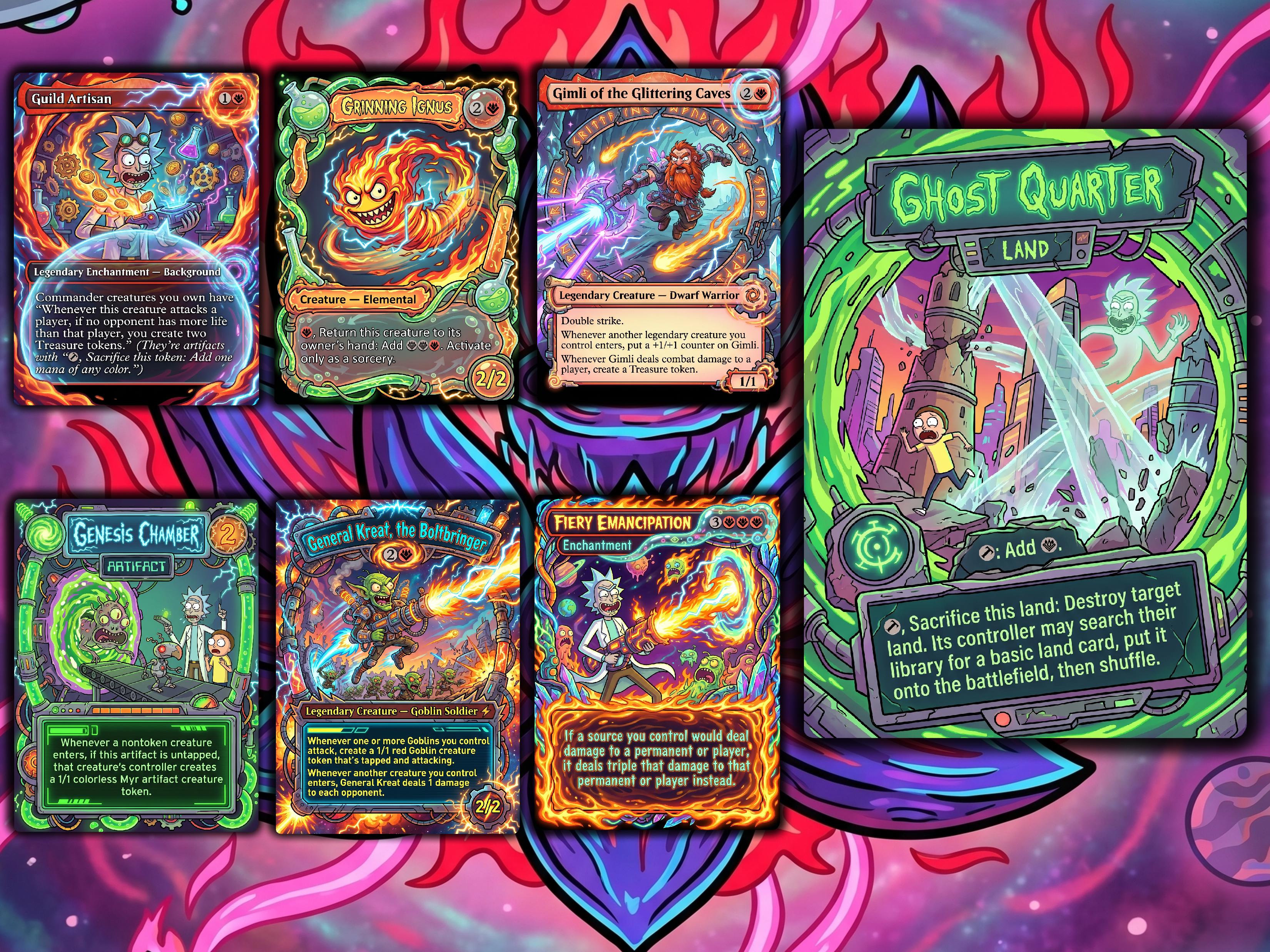 Norin the Wary Rick and Morty Proxy Commander Deck